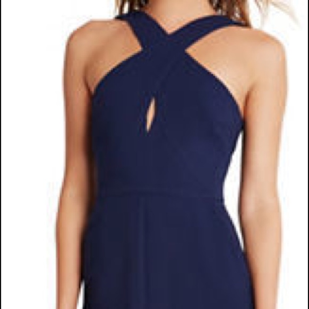 Open Back BCBG Navy Jumpsuit